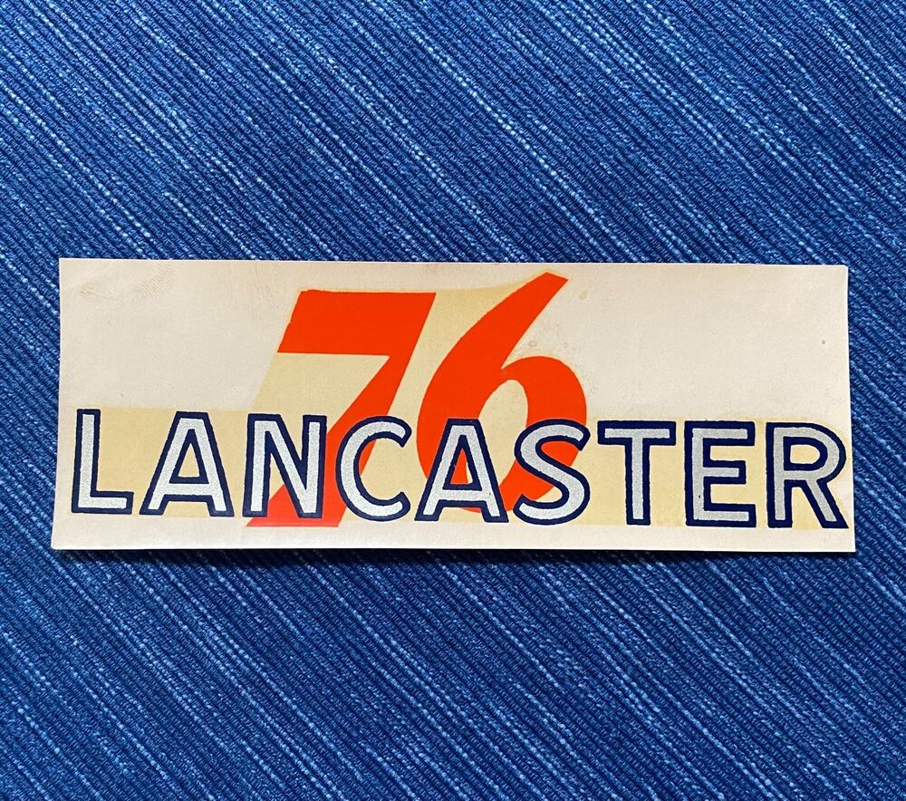 VTG Union 76 Oil Lancaster LA California Decal Gas Station Travel Souvenir